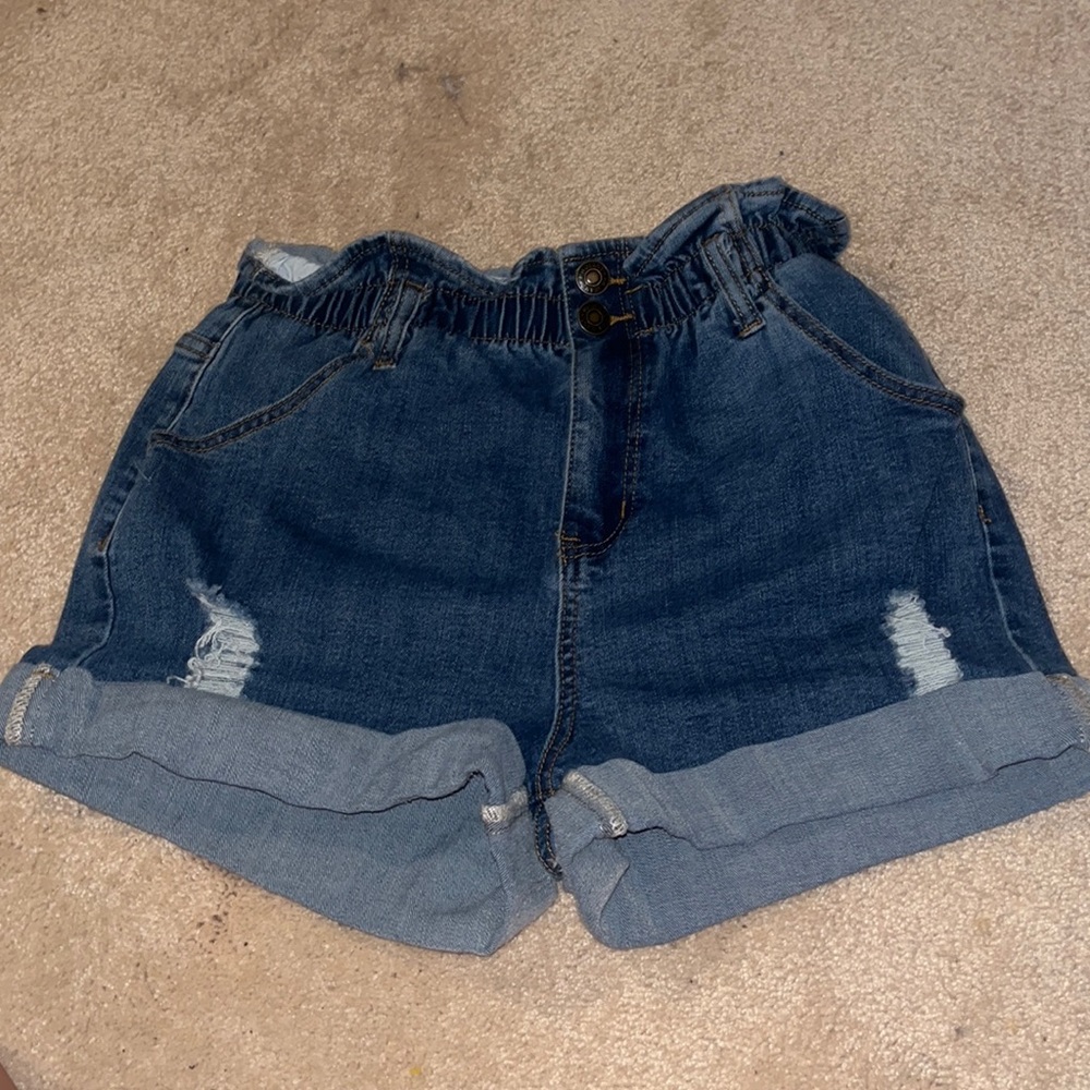 High rise, ripped mom shorts by HH jeans